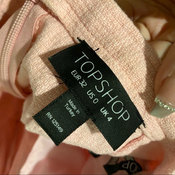 TOPSHOP Pink Shorts XS - Picture 2 of 3